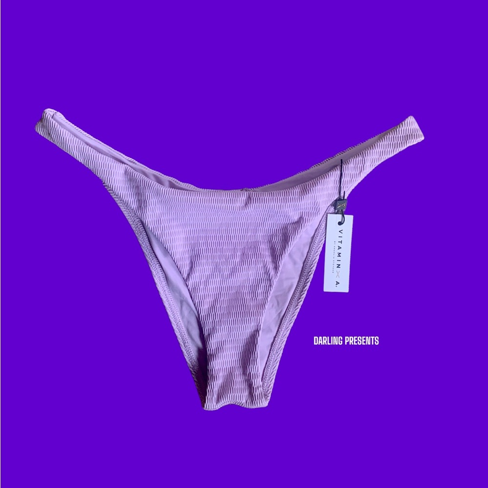 Vitamin A California High Leg Swim Bottom Women Color Slet Size 10/L